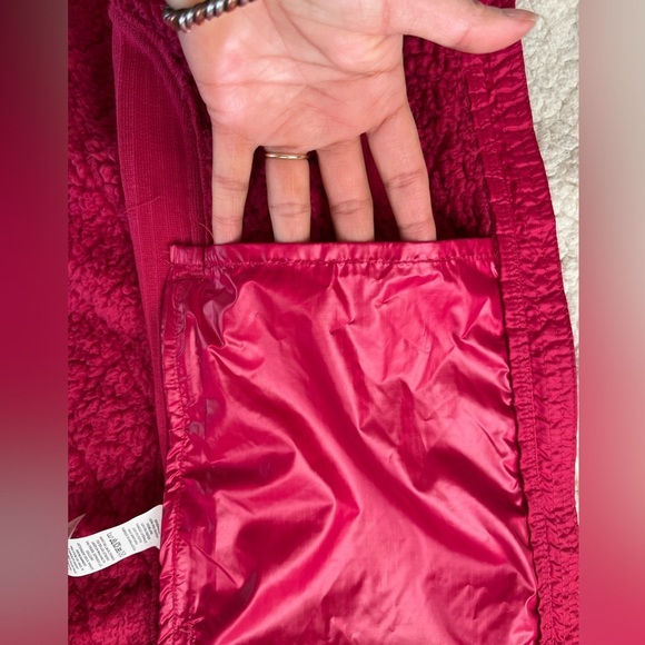 L.L. Bean Quilted Vest 1X Hot Pink Magenta Zip Pockets Fleece Lined - Picture 12 of 16